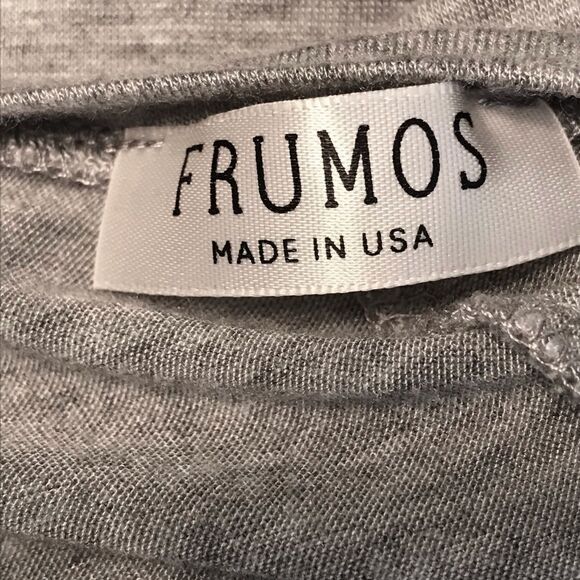 Frumos Gray Tunic Top M - Picture 5 of 6